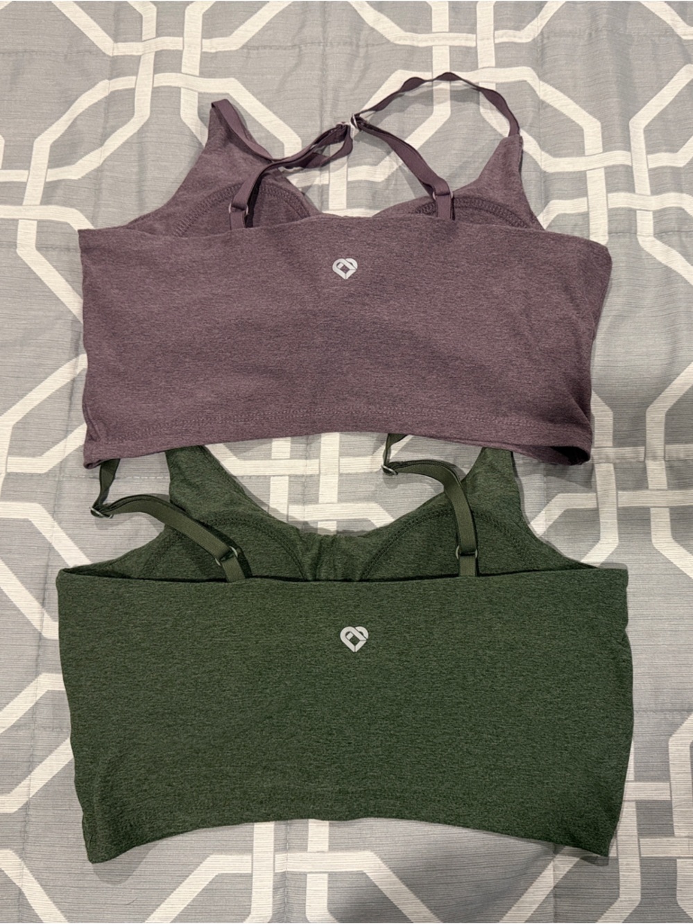 Colosseum Bralette Top in Olive Green and Mauve size Small - Picture 2 of 4